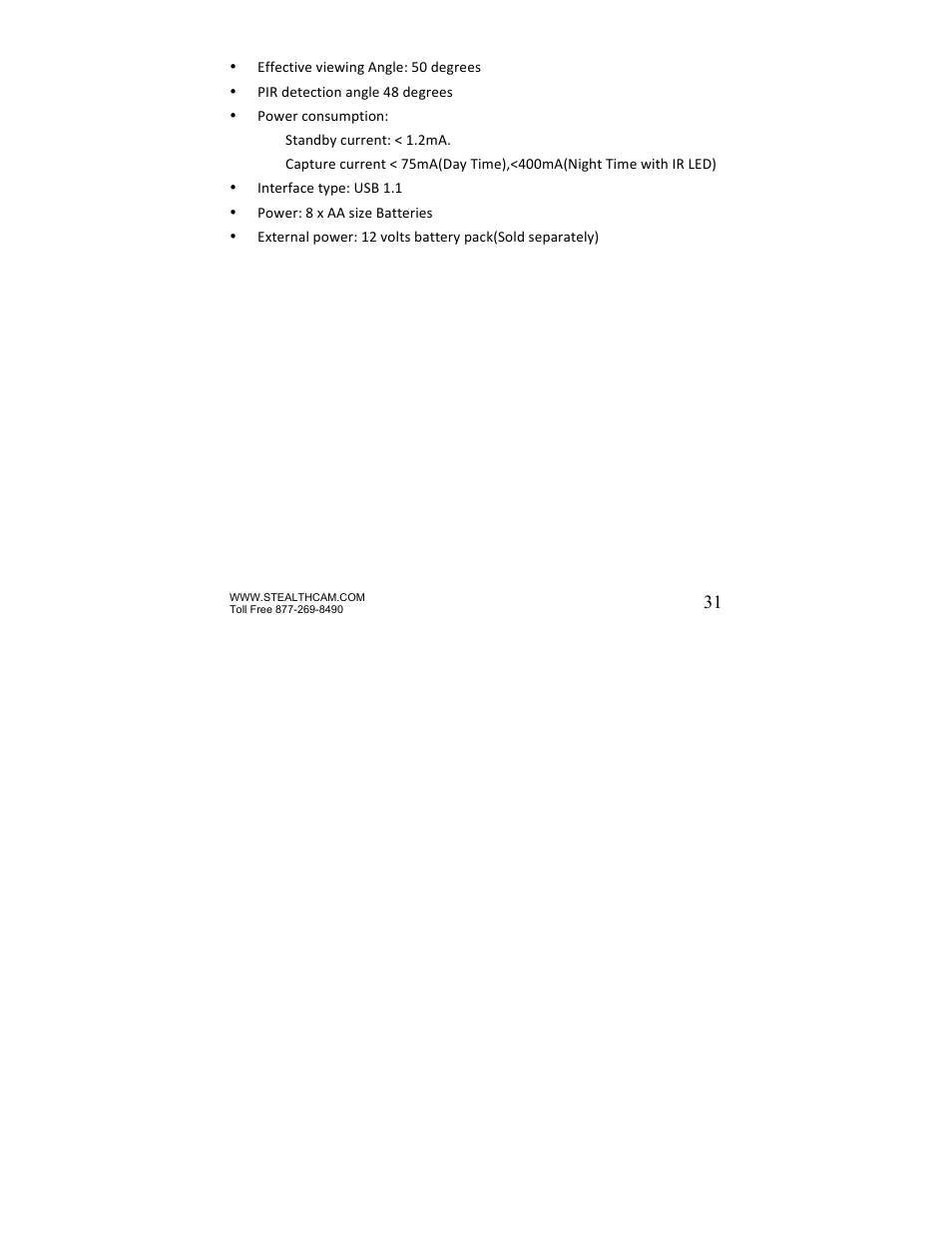 Stealth Cam STC-Z8IRTL Core 8 User Manual | Page 31 / 38