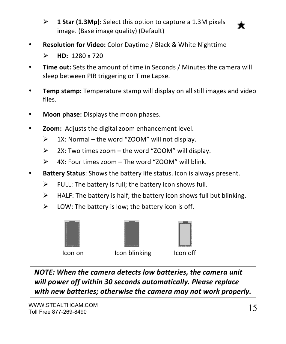 Stealth Cam STC-SN854NG Sniper Shadow User Manual | Page 15 / 40