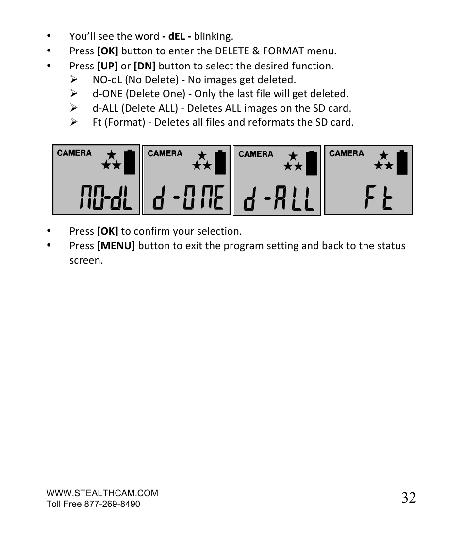 Stealth Cam STC-SN854NG Sniper Shadow User Manual | Page 32 / 40