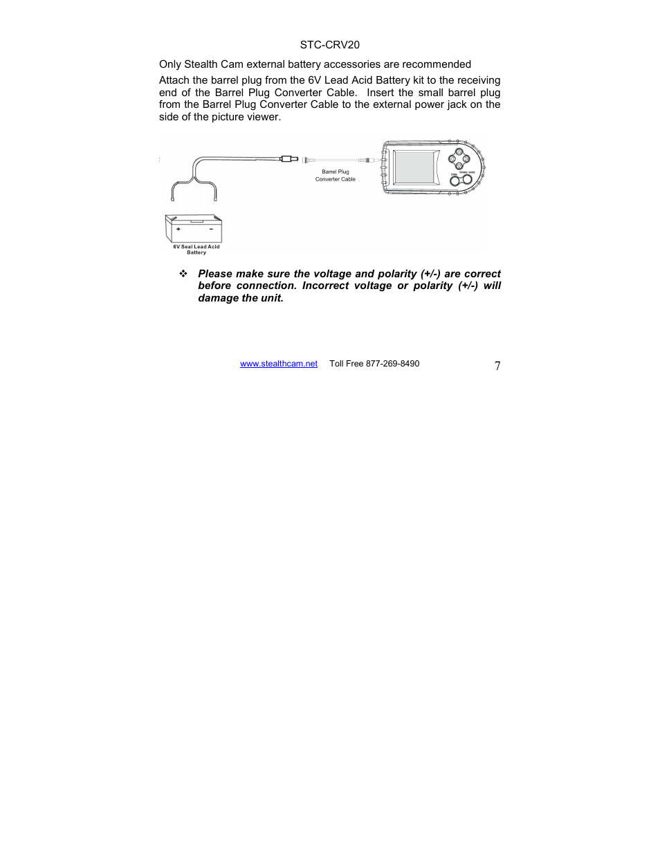 Stealth Cam STC-CRV20 LCD Memory Card Viewer User Manual | Page 7 / 22