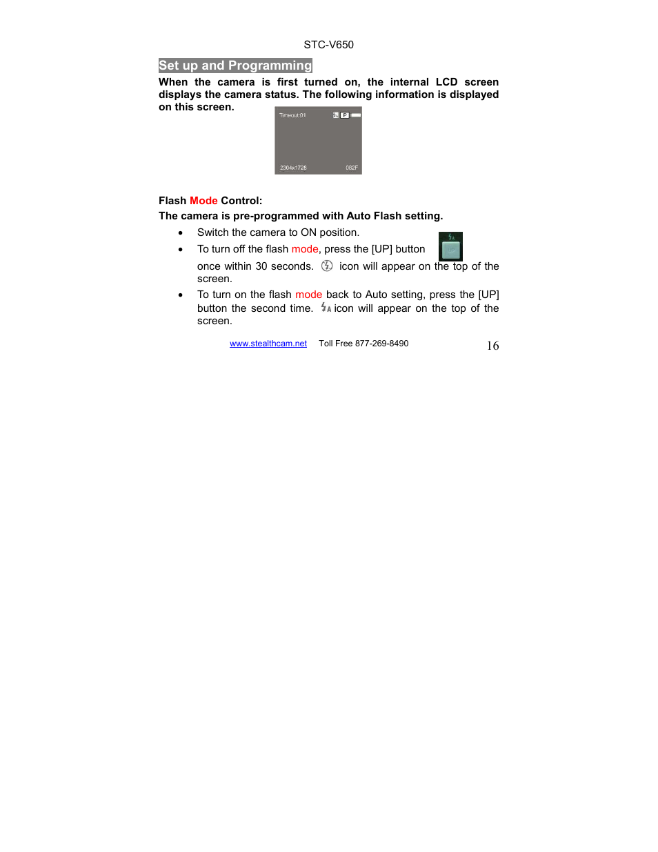 Stealth Cam STC-V650MTR Sniper User Manual | Page 16 / 40