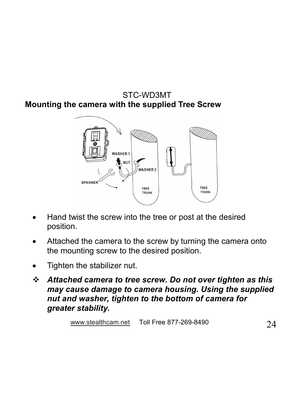 Stealth Cam STC-WD3MT V330MT User Manual | Page 24 / 47