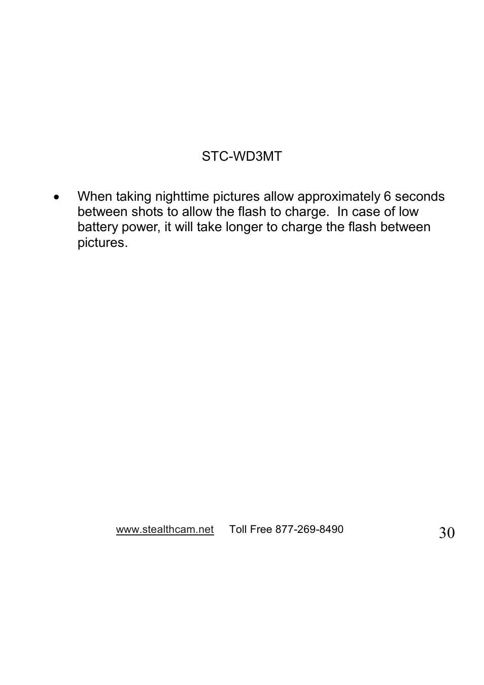 Stealth Cam STC-WD3MT V330MT User Manual | Page 30 / 47