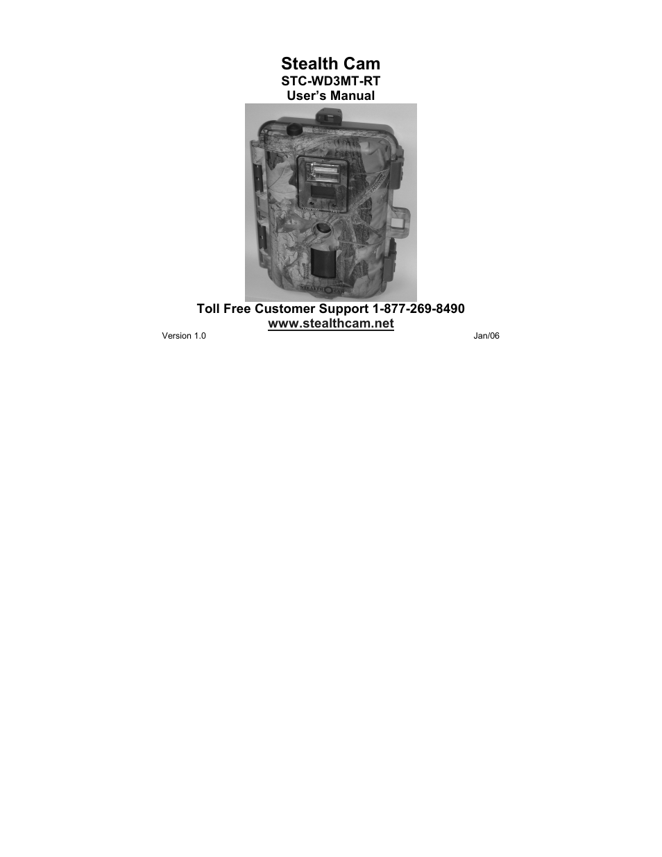 Stealth Cam STC-WD3MT-RT V330MTR User Manual | 47 pages