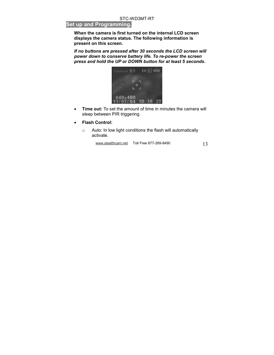 Stealth Cam STC-WD3MT-RT V330MTR User Manual | Page 13 / 47