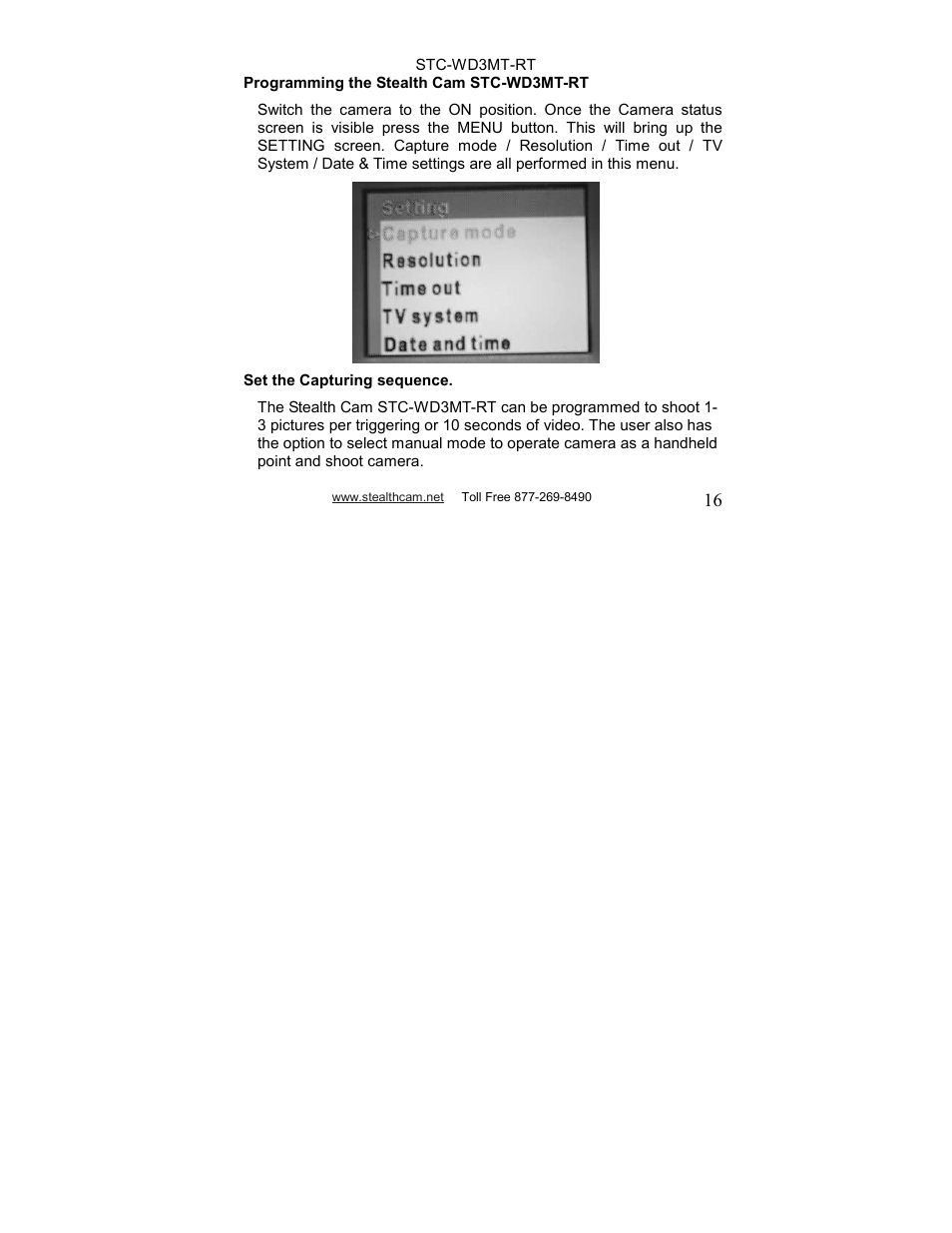 Stealth Cam STC-WD3MT-RT V330MTR User Manual | Page 16 / 47