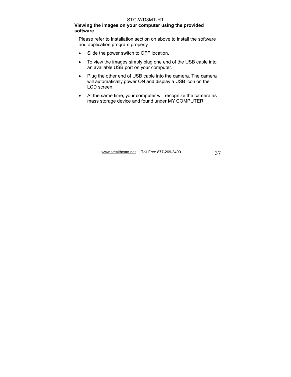 Stealth Cam STC-WD3MT-RT V330MTR User Manual | Page 37 / 47