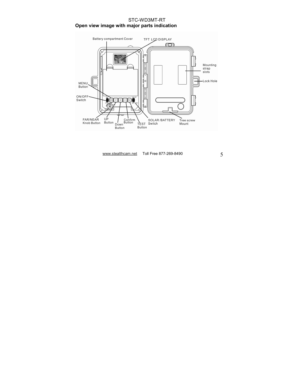 Stealth Cam STC-WD3MT-RT V330MTR User Manual | Page 5 / 47