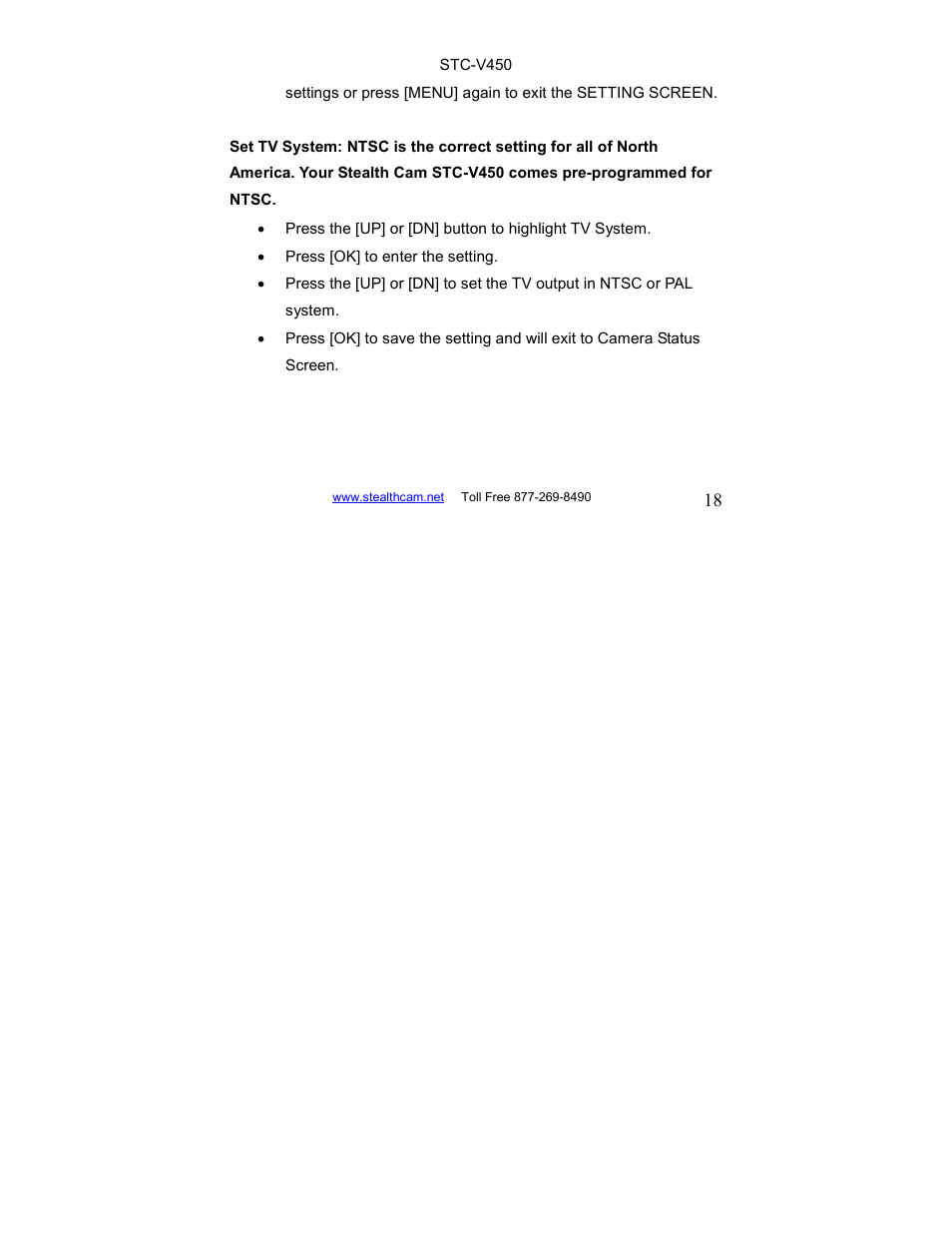 Stealth Cam STC-V450 User Manual | Page 18 / 42