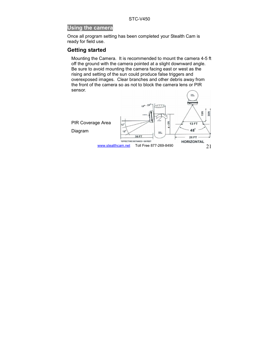 Stealth Cam STC-V450 User Manual | Page 21 / 42