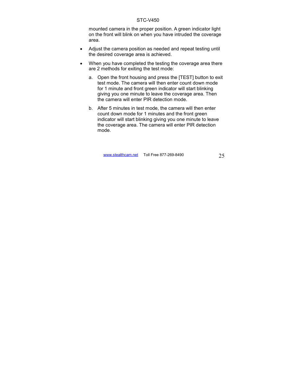 Stealth Cam STC-V450 User Manual | Page 25 / 42