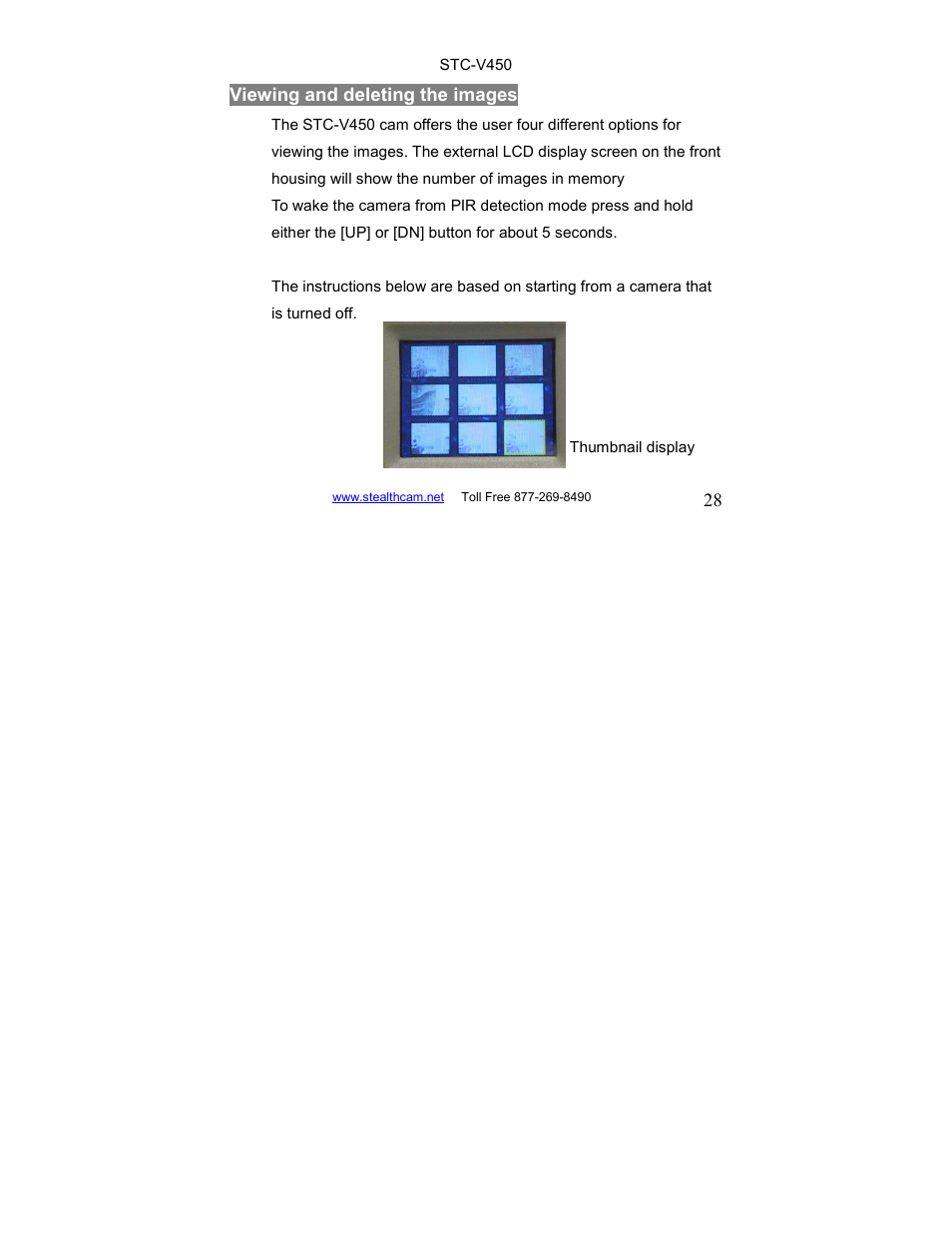 Stealth Cam STC-V450 User Manual | Page 28 / 42