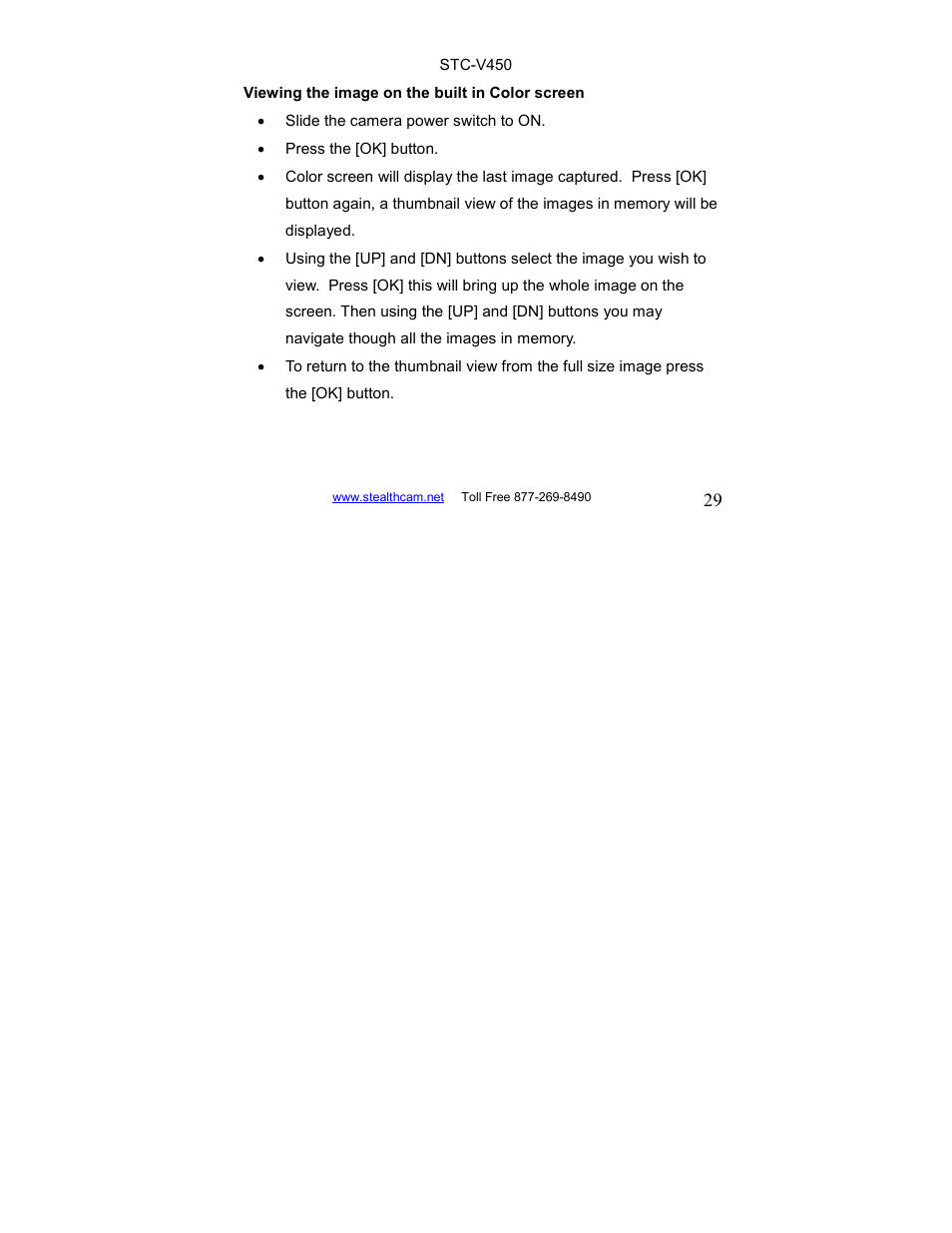 Stealth Cam STC-V450 User Manual | Page 29 / 42