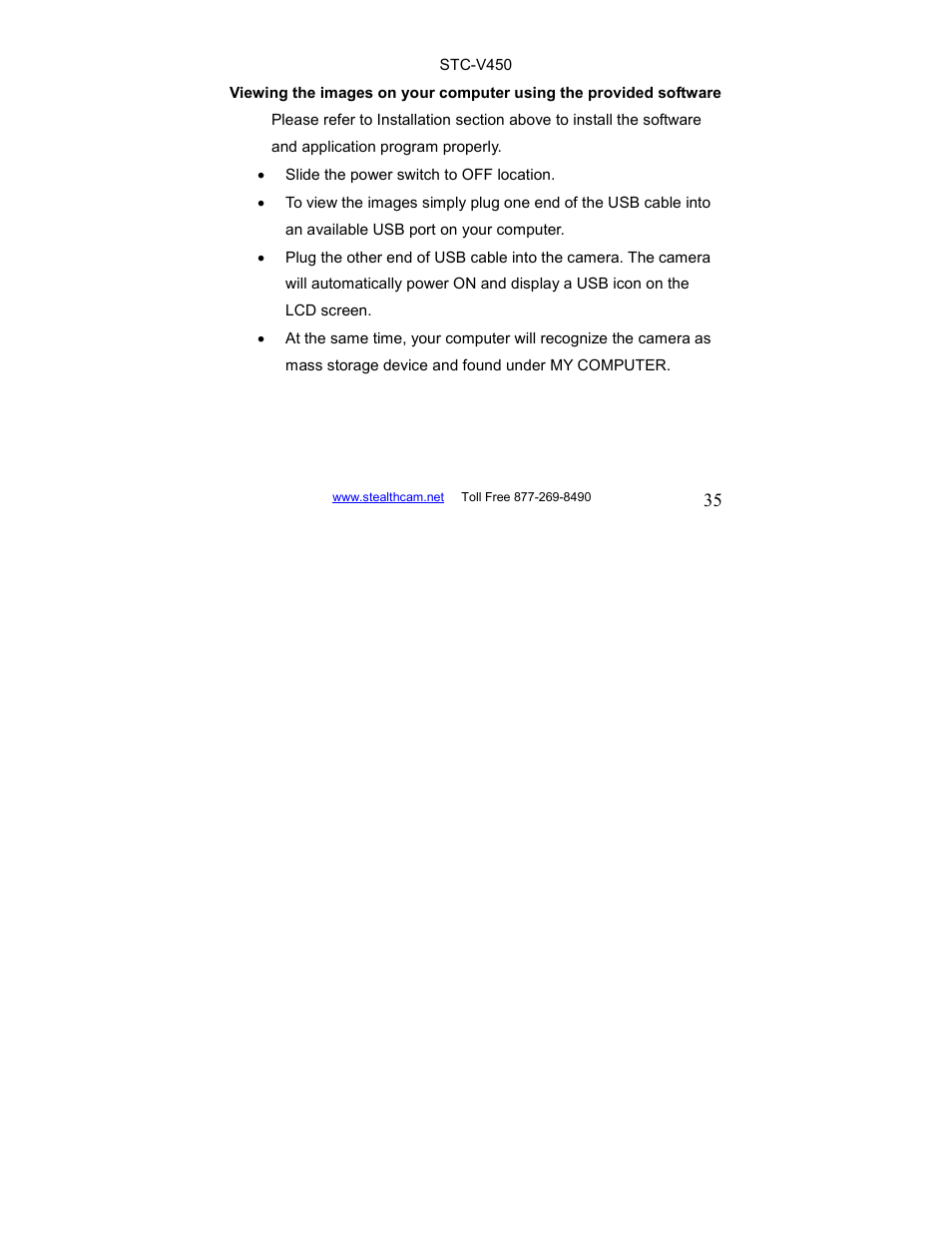 Stealth Cam STC-V450 User Manual | Page 35 / 42