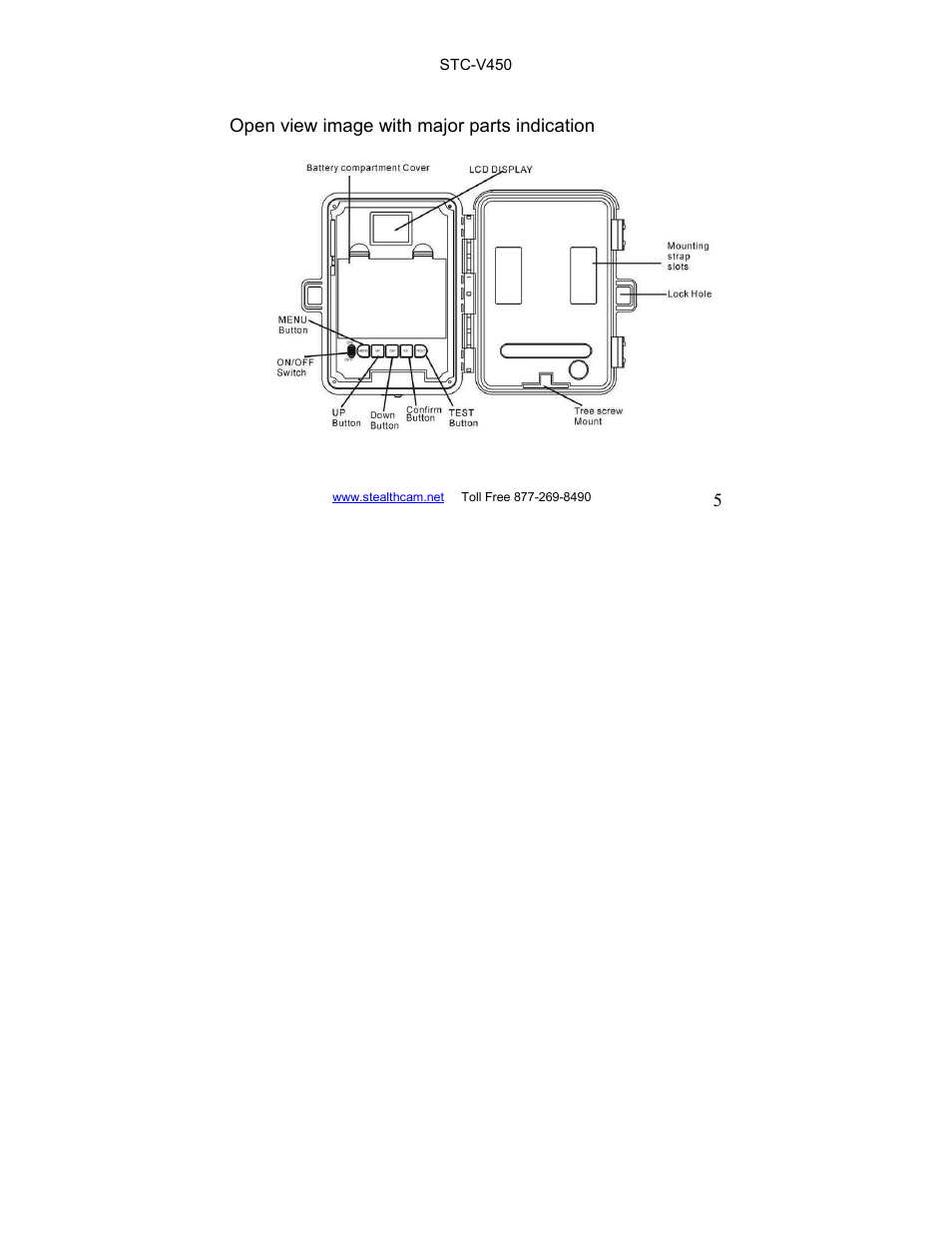 Stealth Cam STC-V450 User Manual | Page 5 / 42