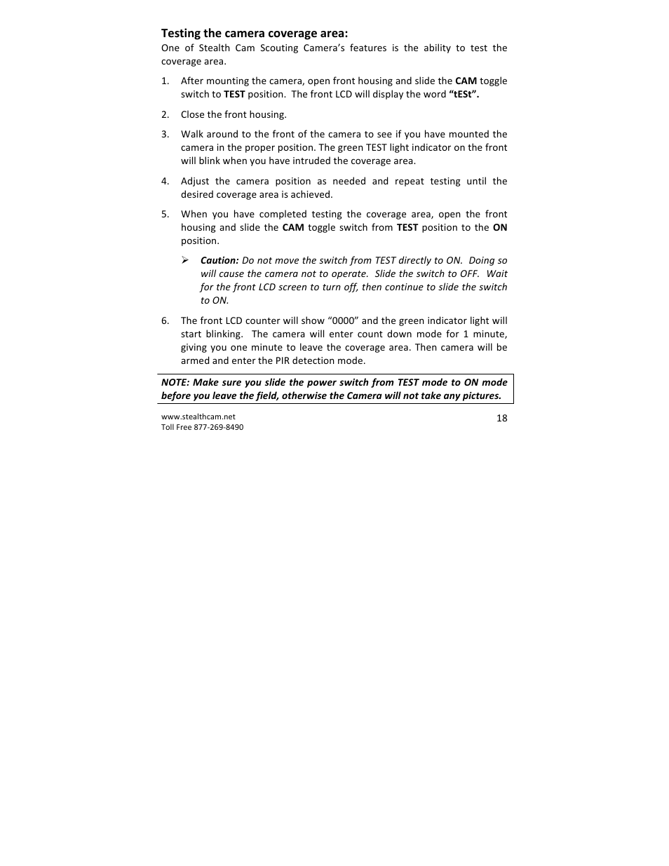 Stealth Cam STC-QX8 Delta 8 User Manual | Page 18 / 30