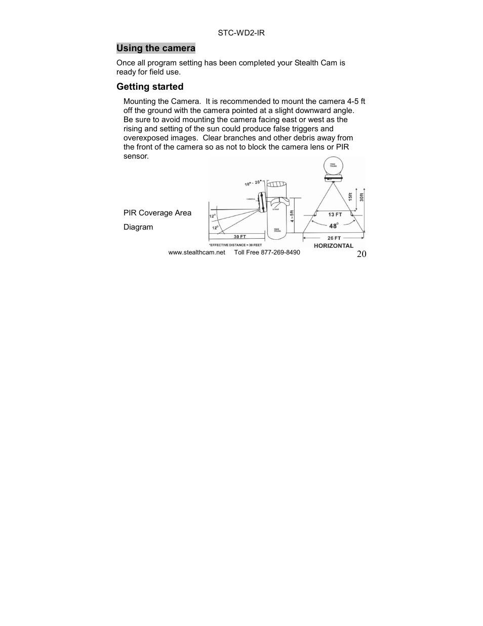 Stealth Cam STC-WD2IR I230IR User Manual | Page 20 / 41