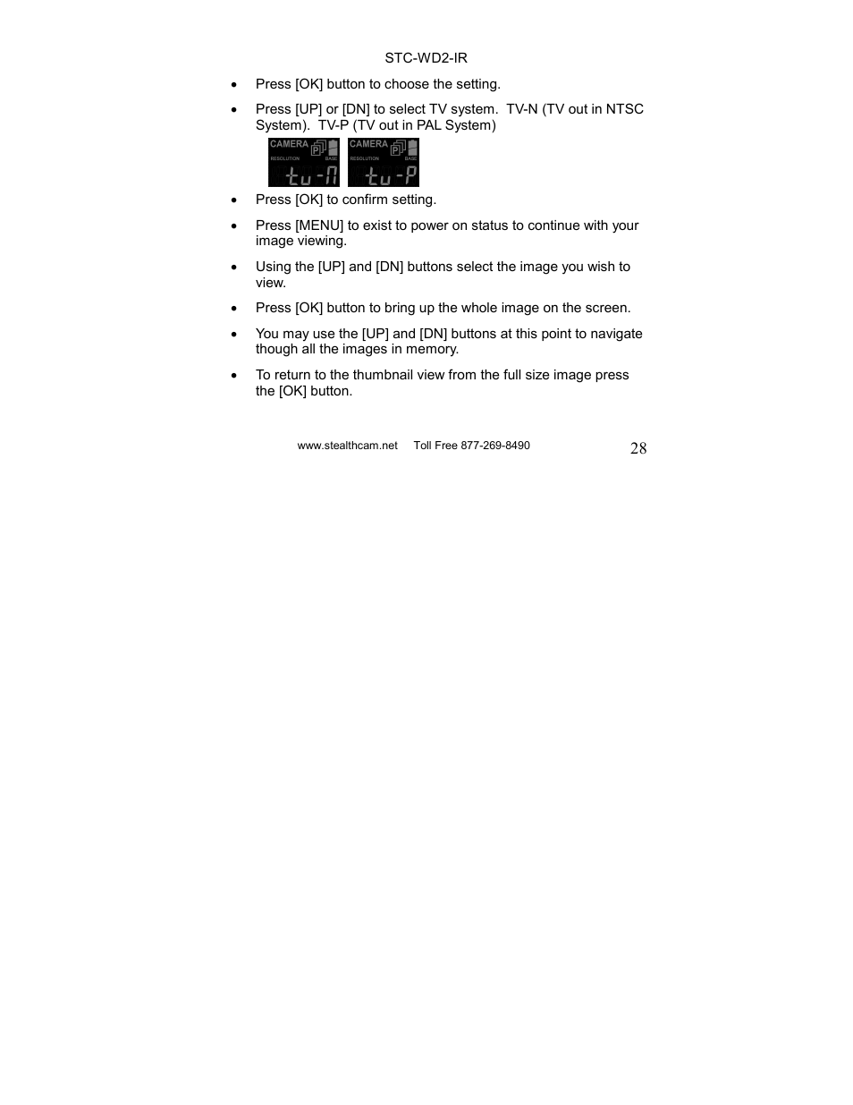 Stealth Cam STC-WD2IR I230IR User Manual | Page 28 / 41