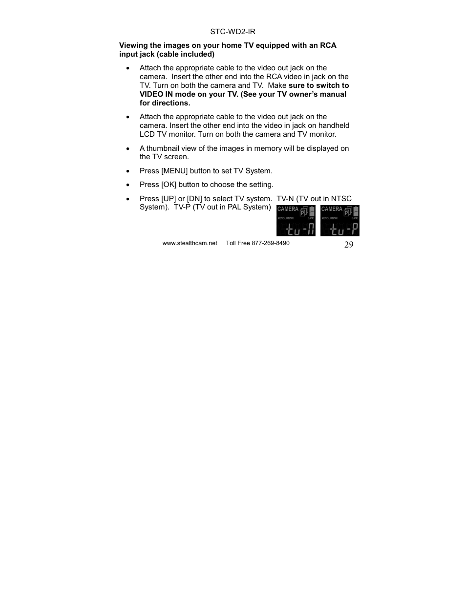 Stealth Cam STC-WD2IR I230IR User Manual | Page 29 / 41