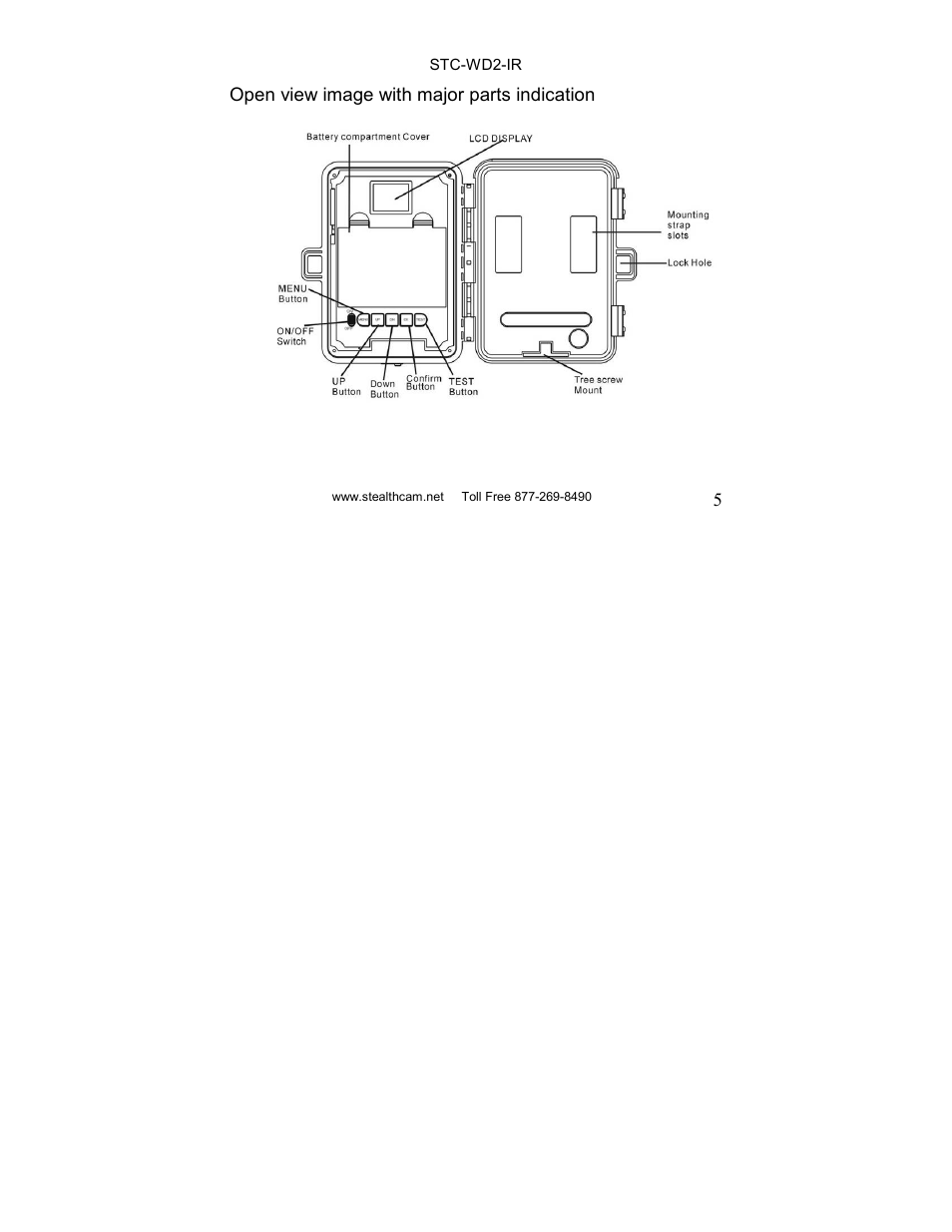 Stealth Cam STC-WD2IR I230IR User Manual | Page 5 / 41