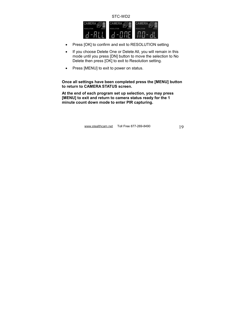 Stealth Cam STC-WD2 I230 User Manual | Page 19 / 40