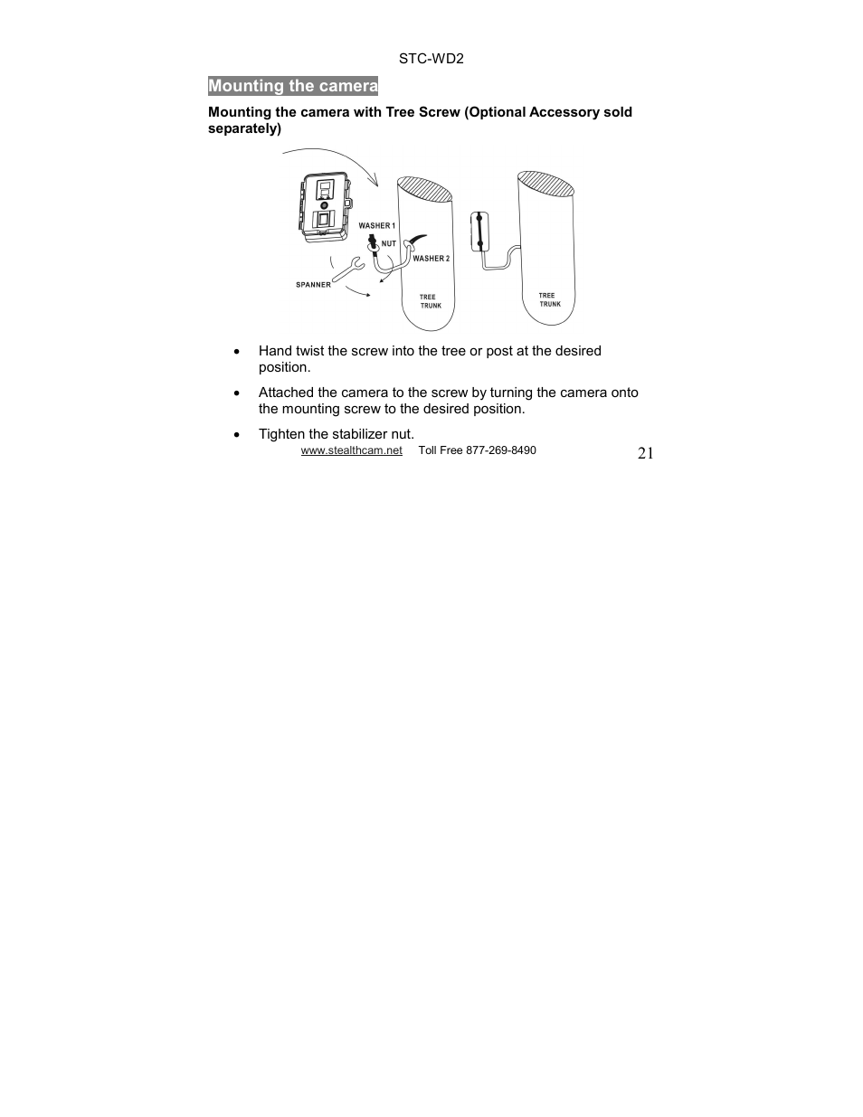 Stealth Cam STC-WD2 I230 User Manual | Page 21 / 40