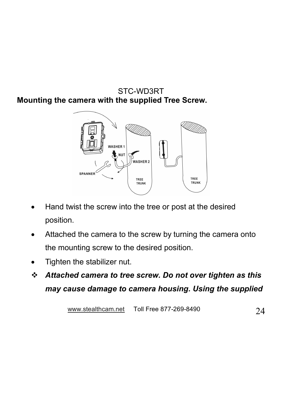 Stealth Cam STC-WD3RT I330RT User Manual | Page 24 / 47