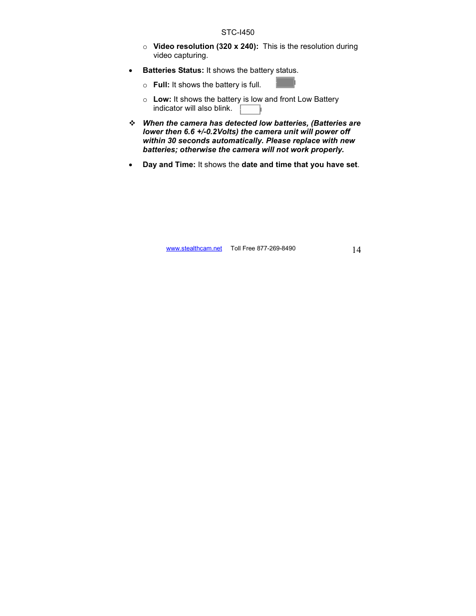 Stealth Cam STC-I450 User Manual | Page 14 / 40