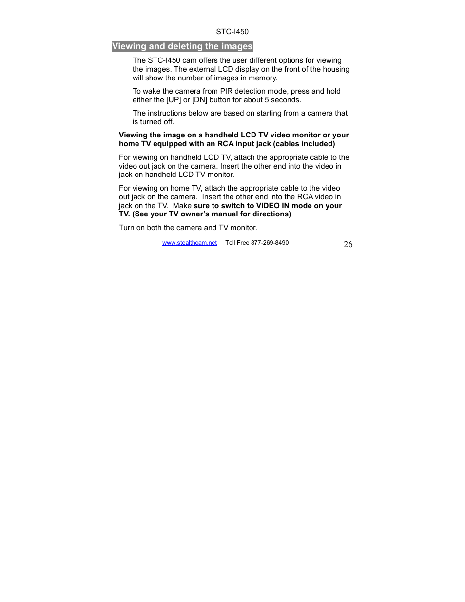 Stealth Cam STC-I450 User Manual | Page 26 / 40