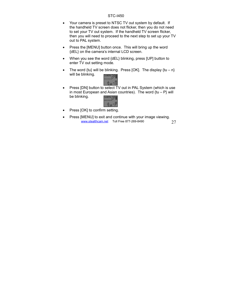 Stealth Cam STC-I450 User Manual | Page 27 / 40