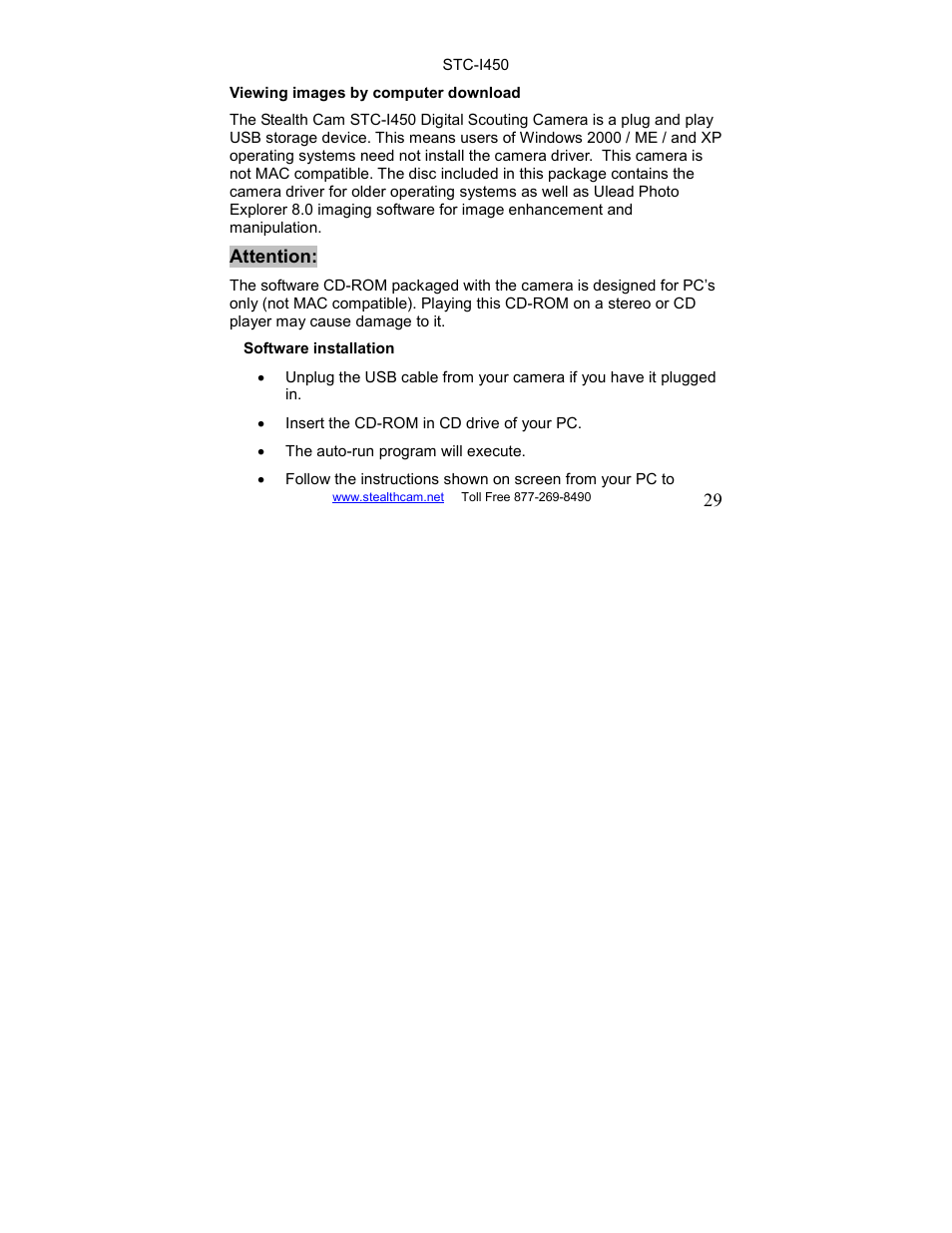 Stealth Cam STC-I450 User Manual | Page 29 / 40