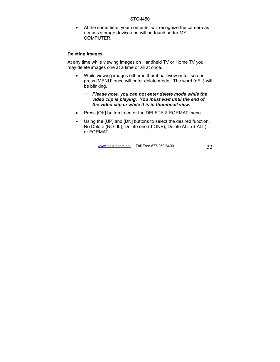 Stealth Cam STC-I450 User Manual | Page 32 / 40