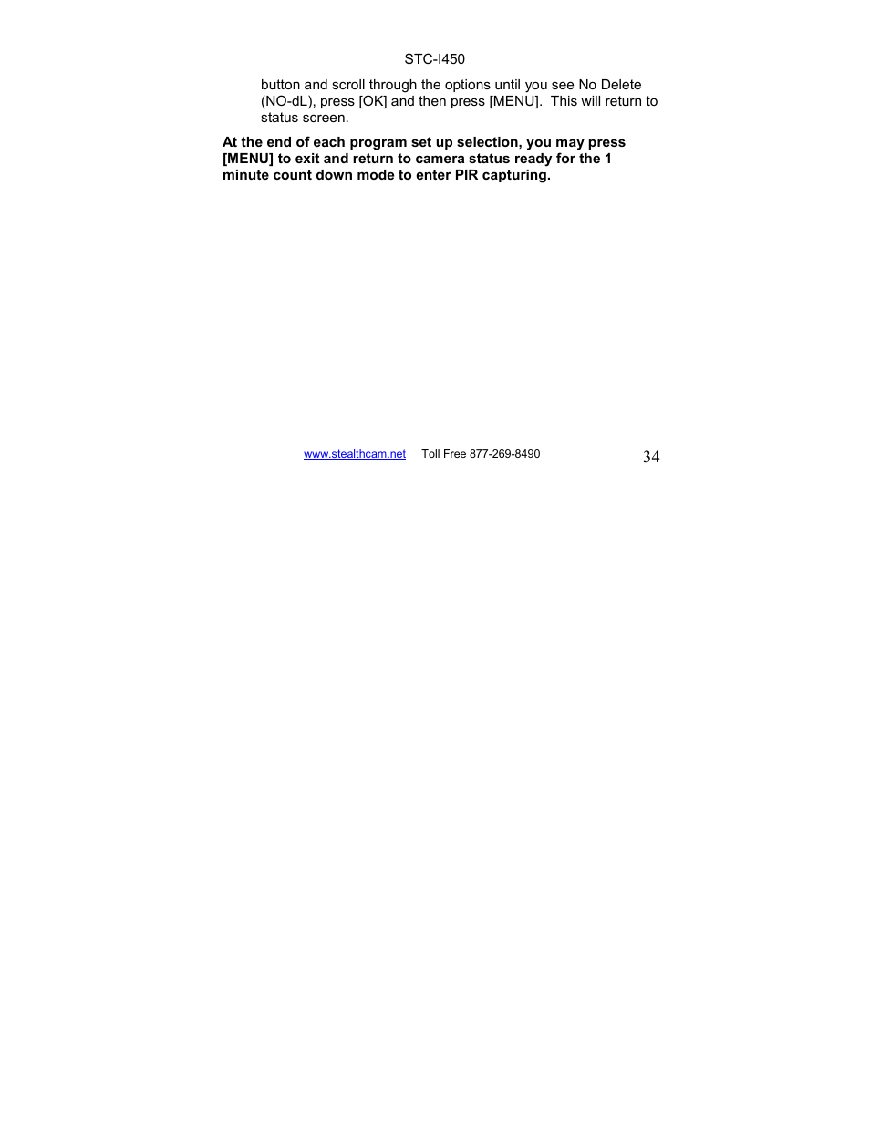 Stealth Cam STC-I450 User Manual | Page 34 / 40
