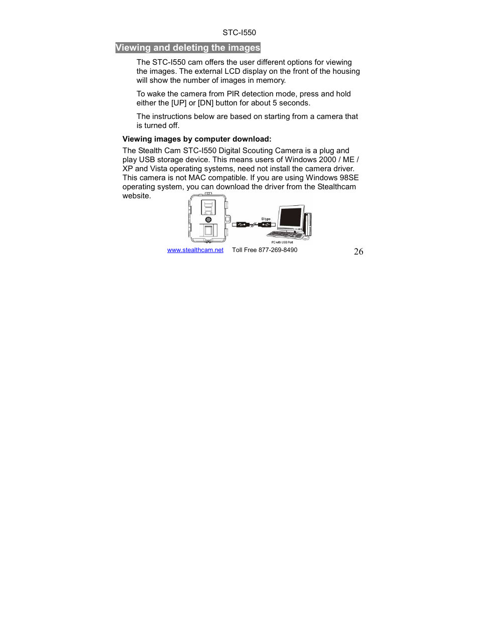 Stealth Cam STC-I550 User Manual | Page 26 / 39