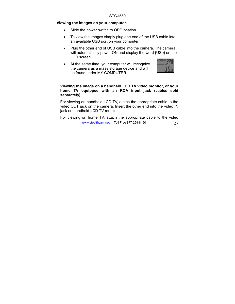 Stealth Cam STC-I550 User Manual | Page 27 / 39