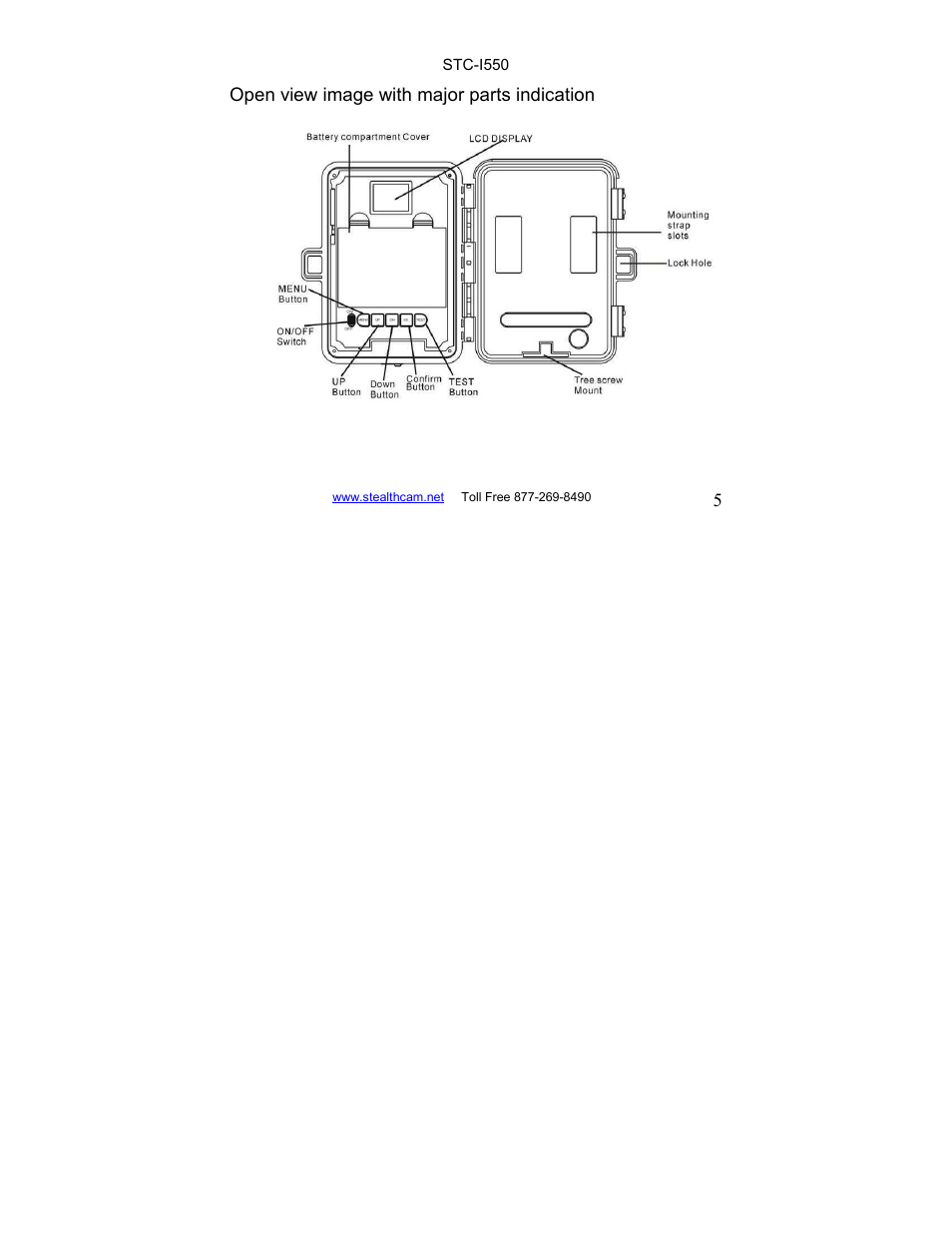 Stealth Cam STC-I550 User Manual | Page 5 / 39