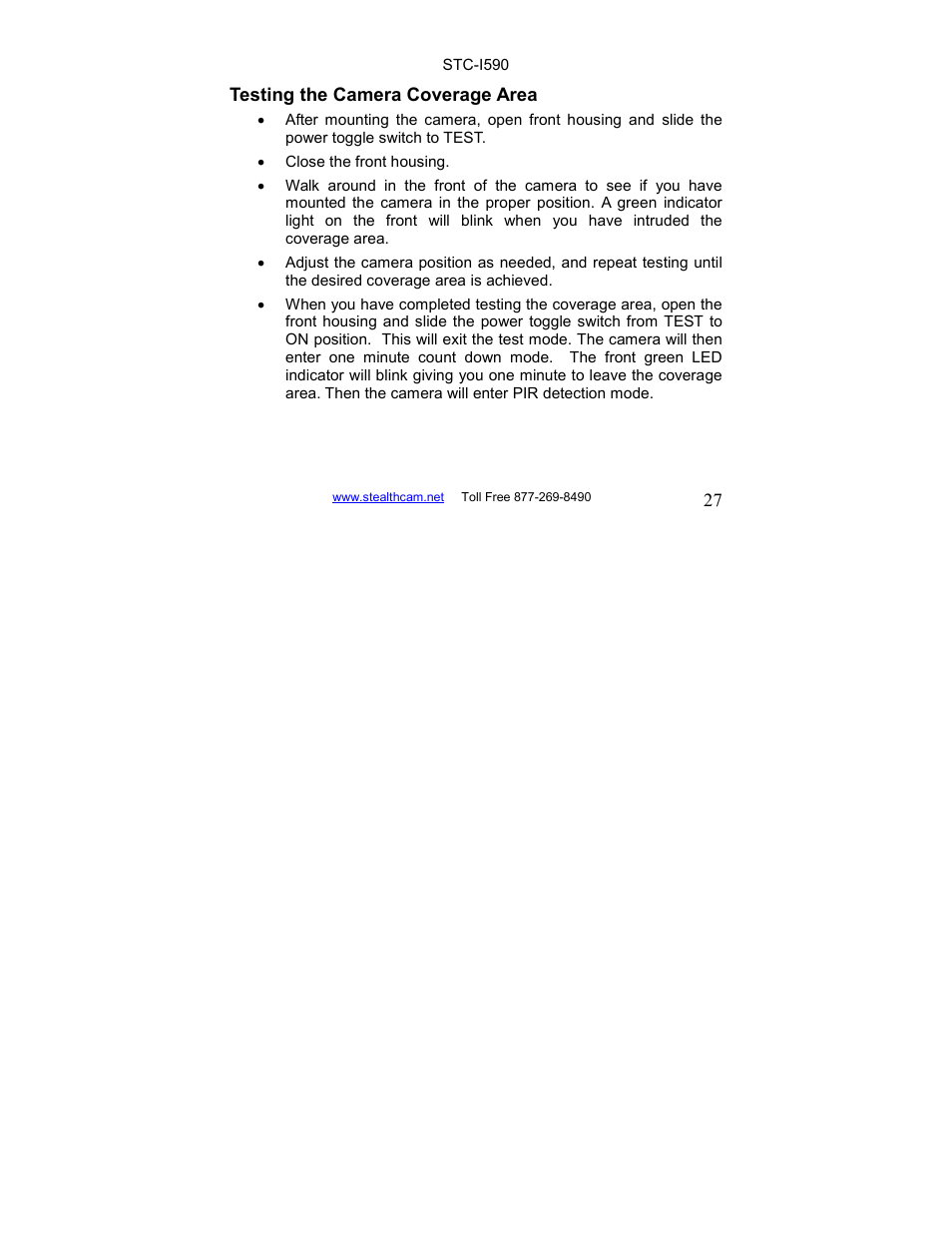Stealth Cam STC-I590 User Manual | Page 27 / 44