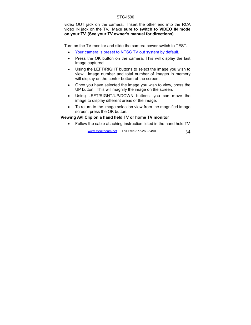 Stealth Cam STC-I590 User Manual | Page 34 / 44
