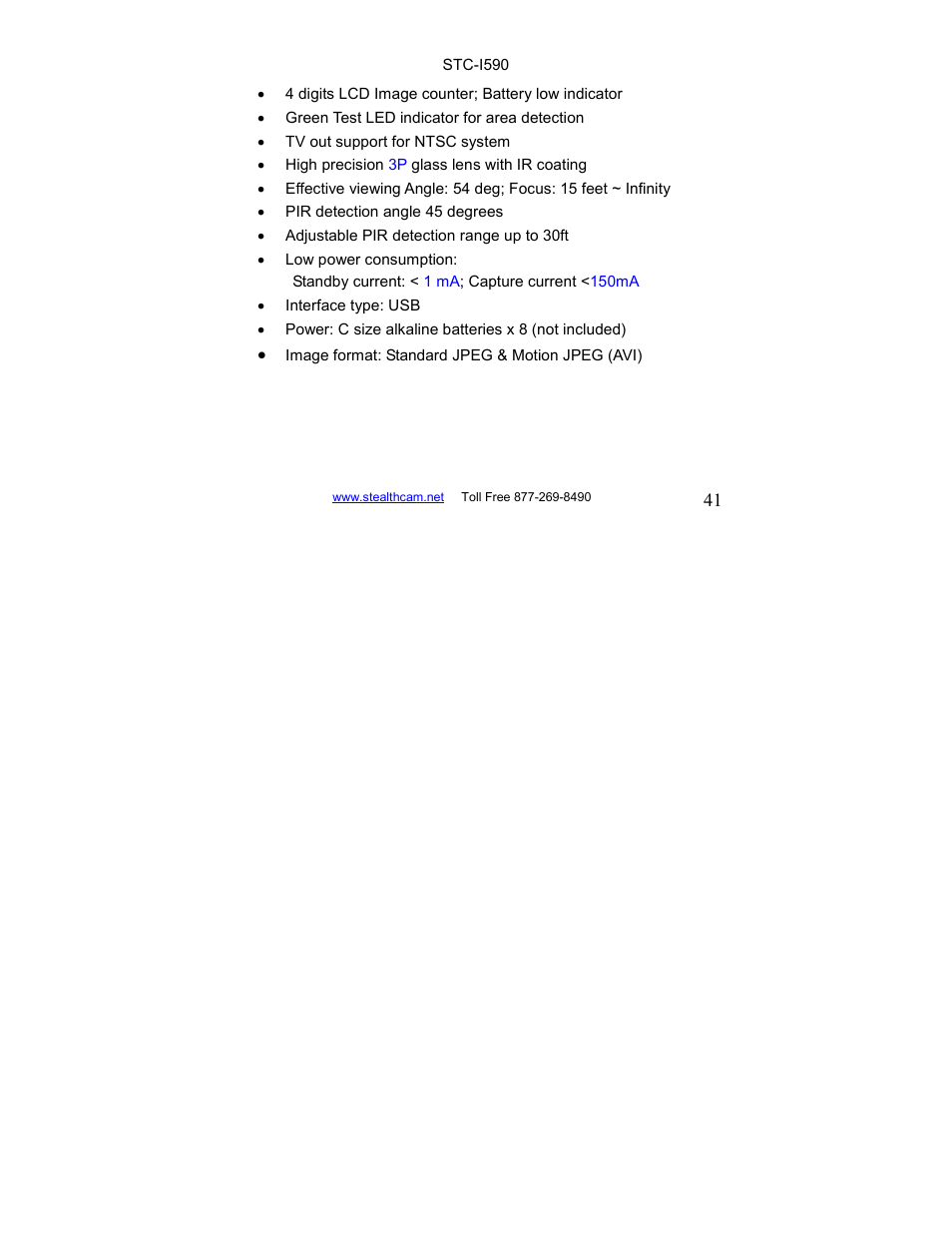 Stealth Cam STC-I590 User Manual | Page 41 / 44