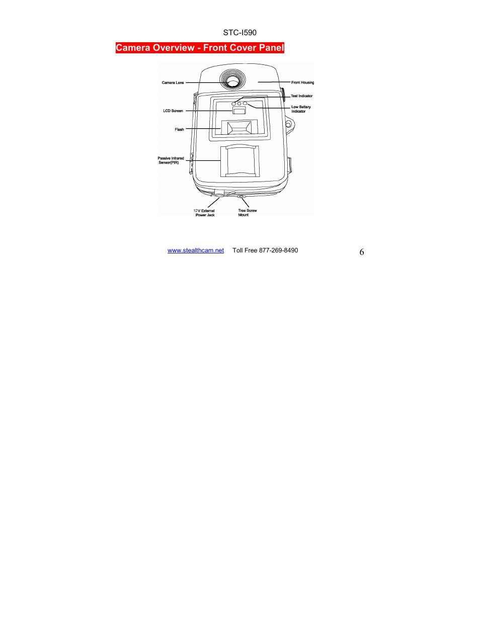 Stealth Cam STC-I590 User Manual | Page 6 / 44