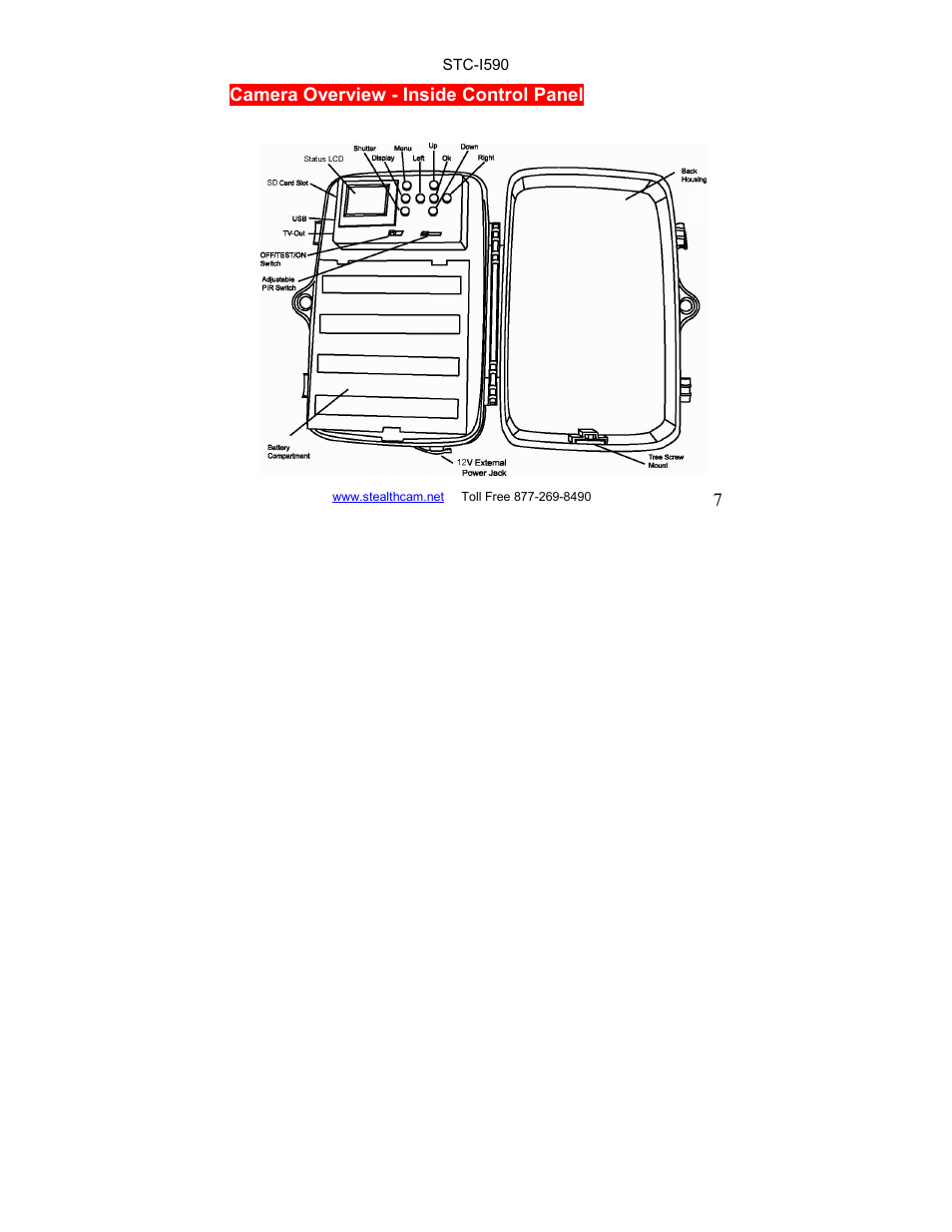 Stealth Cam STC-I590 User Manual | Page 7 / 44