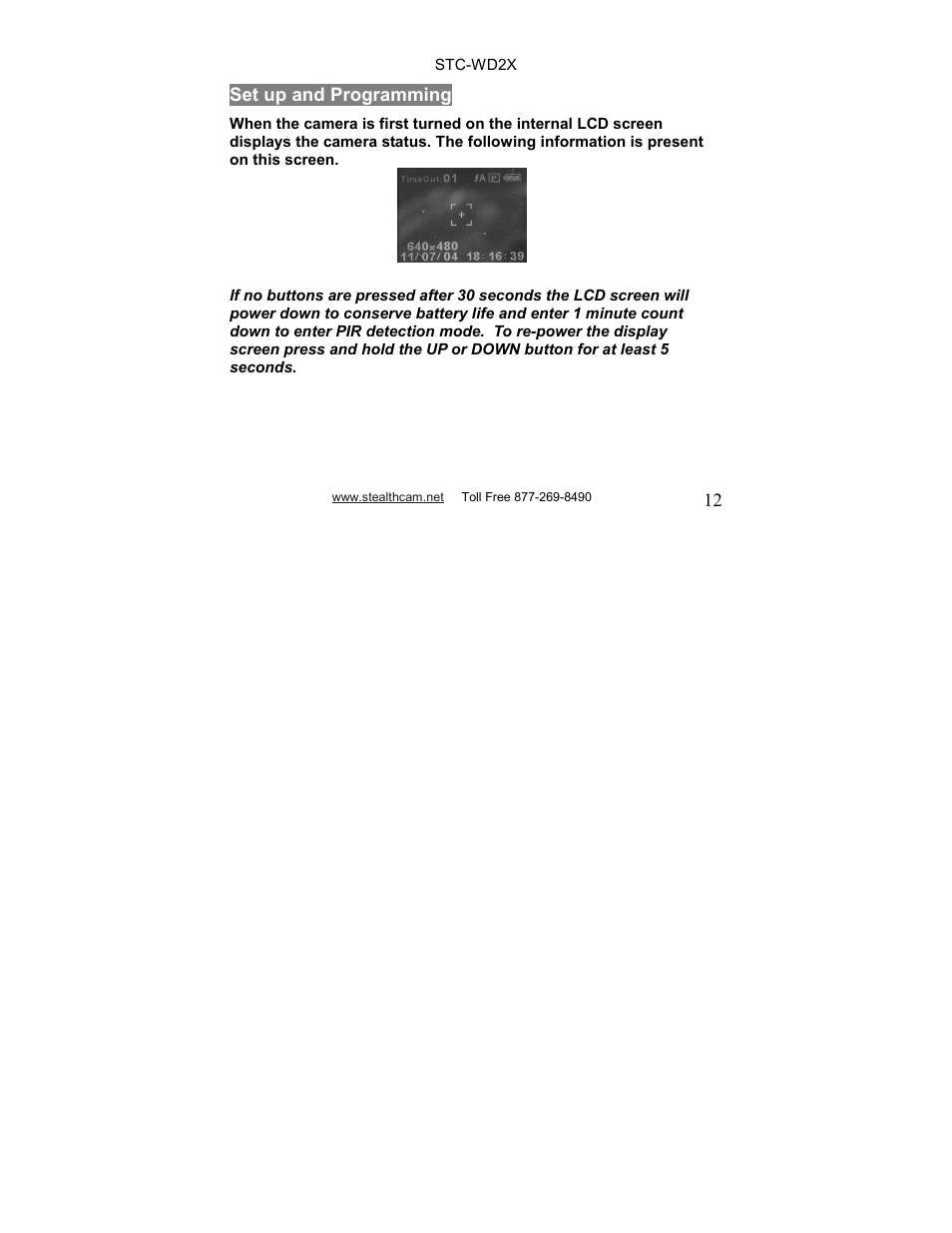 Stealth Cam STC-WD2X V230 User Manual | Page 12 / 42