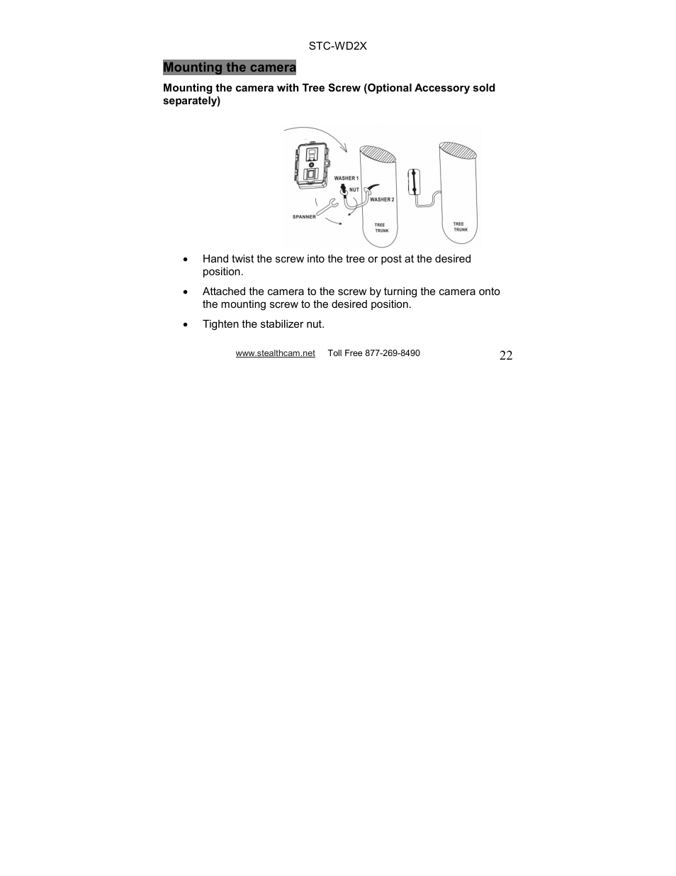 Stealth Cam STC-WD2X V230 User Manual | Page 22 / 42