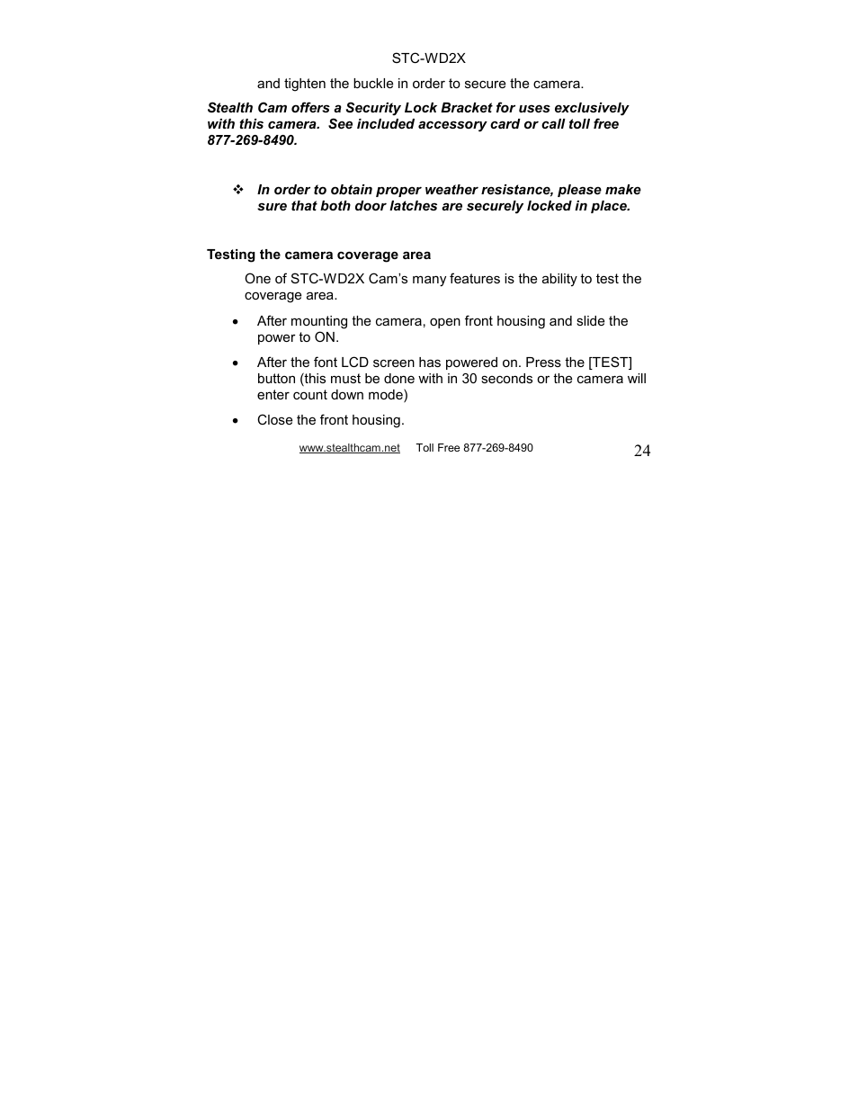 Stealth Cam STC-WD2X V230 User Manual | Page 24 / 42