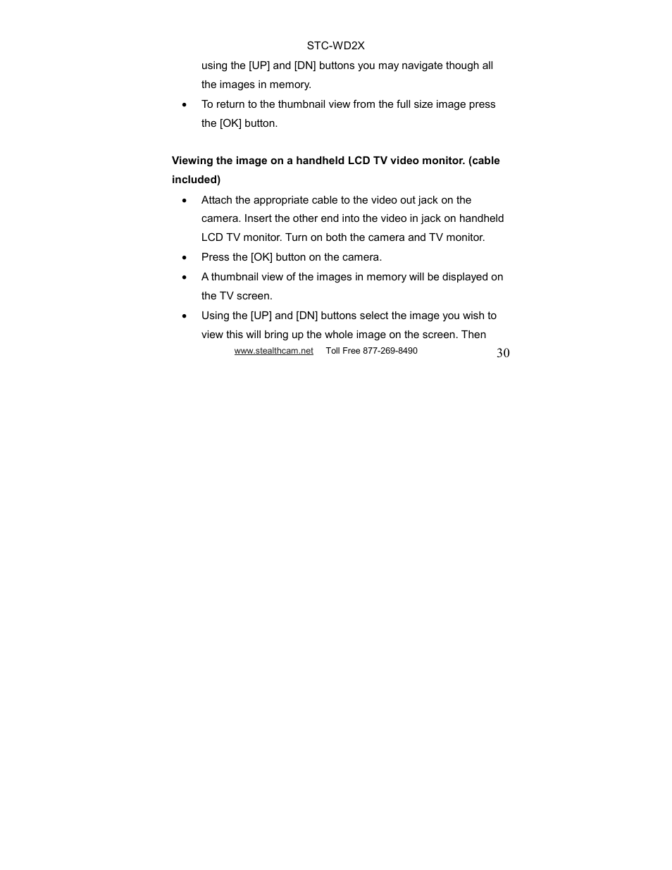 Stealth Cam STC-WD2X V230 User Manual | Page 30 / 42
