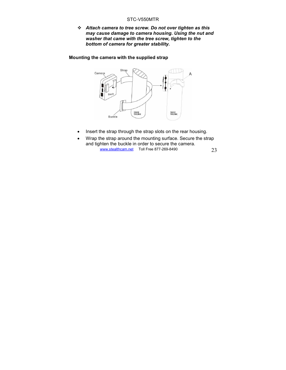 Stealth Cam STC-V550MTR User Manual | Page 23 / 44