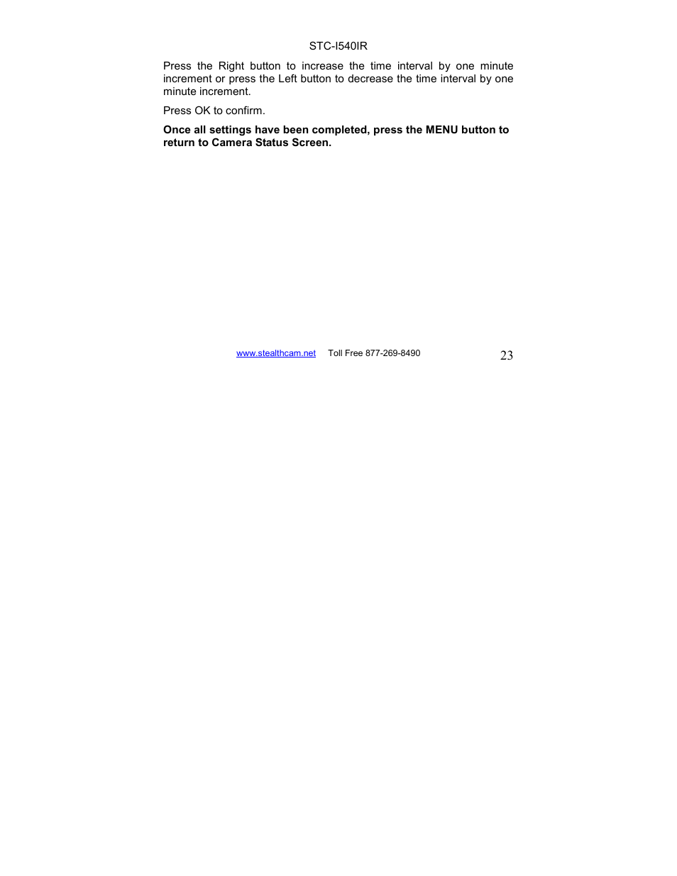 Stealth Cam STC-I540IR User Manual | Page 23 / 44