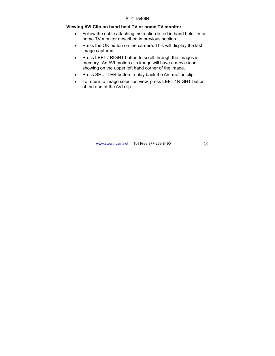 Stealth Cam STC-I540IR User Manual | Page 35 / 44