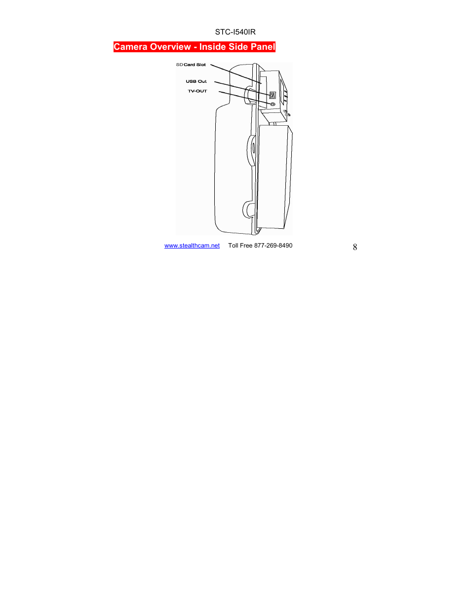 Stealth Cam STC-I540IR User Manual | Page 8 / 44