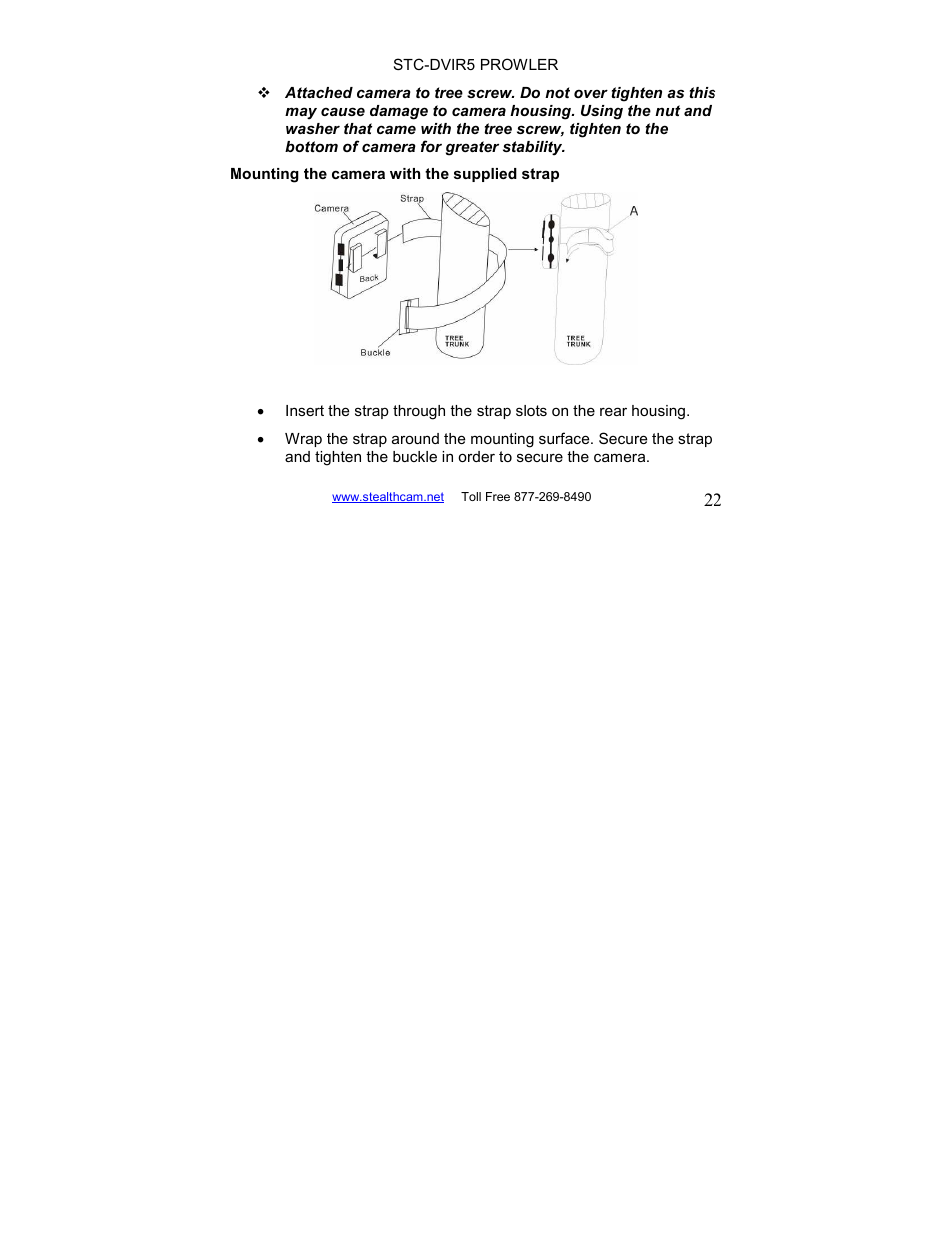 Stealth Cam STC-DVIR5 Prowler User Manual | Page 22 / 43